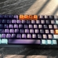 Purple Night 104+69 Cherry Profile ABS Doubleshot Keycaps Set for Cherry MX Mechanical Gaming Keyboard